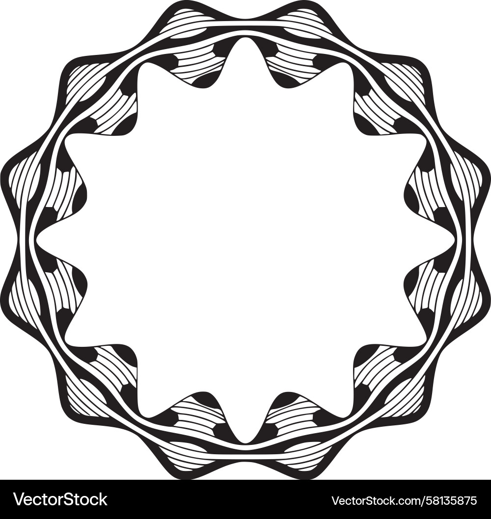 Dynamic Wave Pattern Vector Image