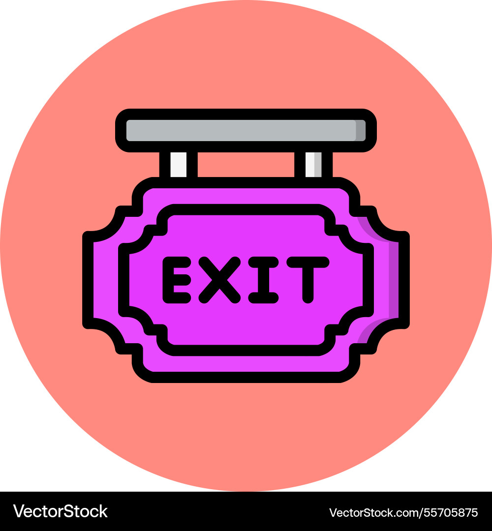 Exit icon design Vector Image