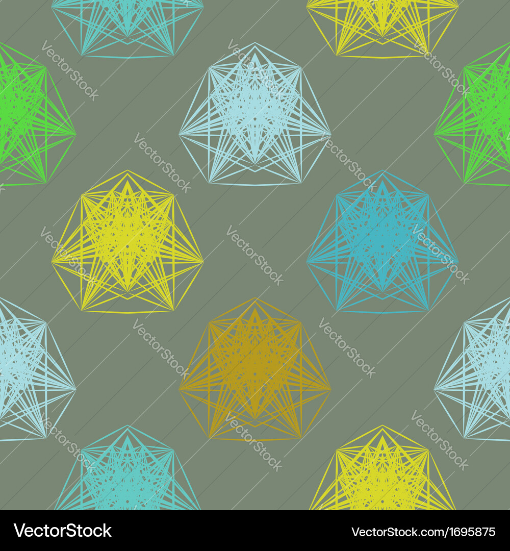 Geometric pattern in spring colors Vector Image
