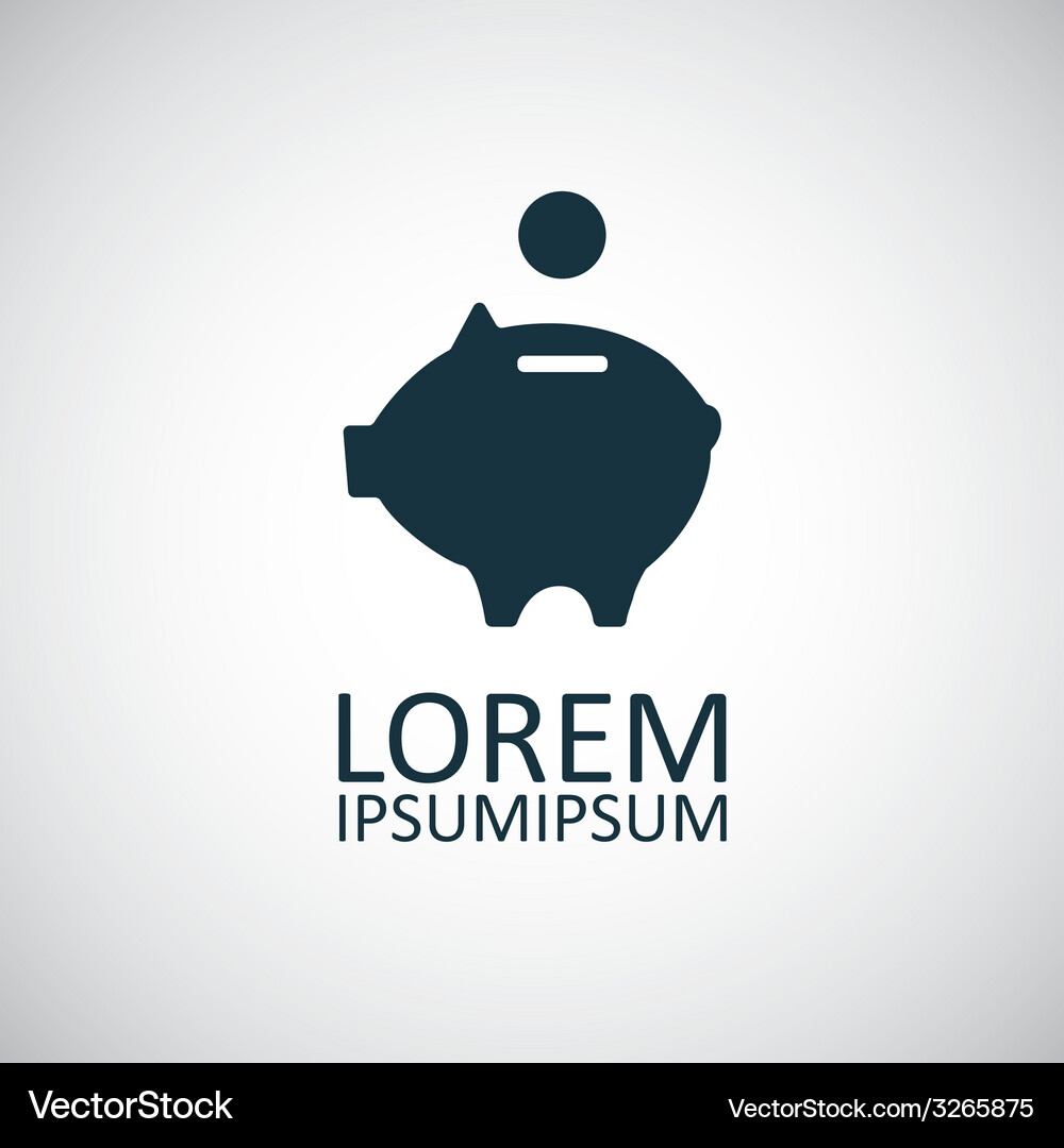 Piggy Bank Icon - Geld sparen Vektorbild