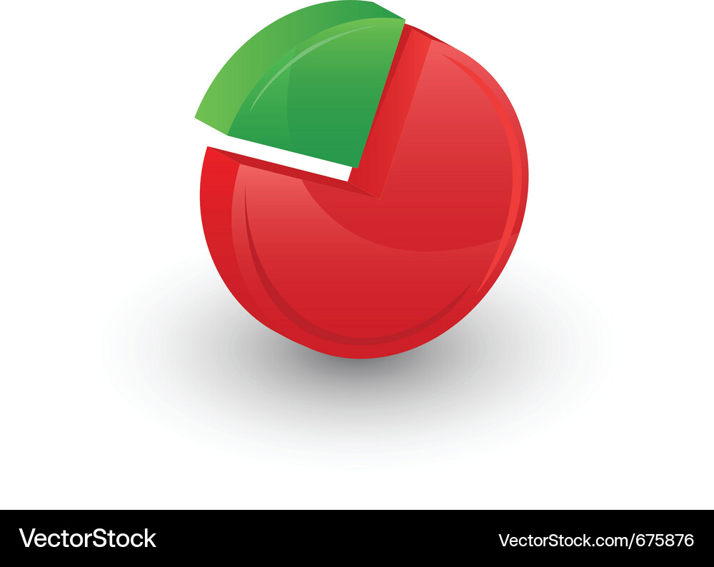 3d graph Vector Image