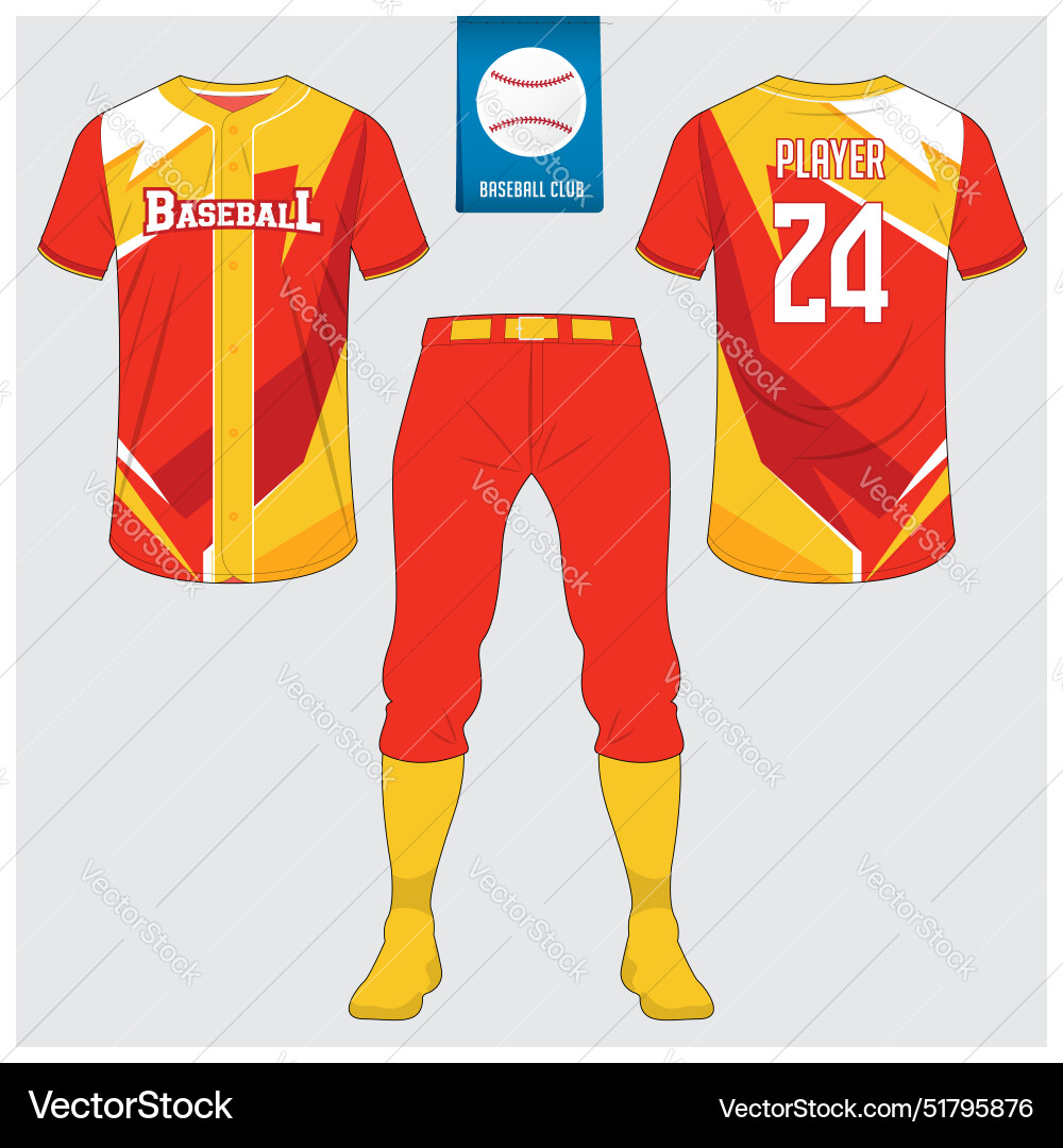 Baseball Uniform Mockup Template Design Baseball Uniform Mockup Template Design vektorbild