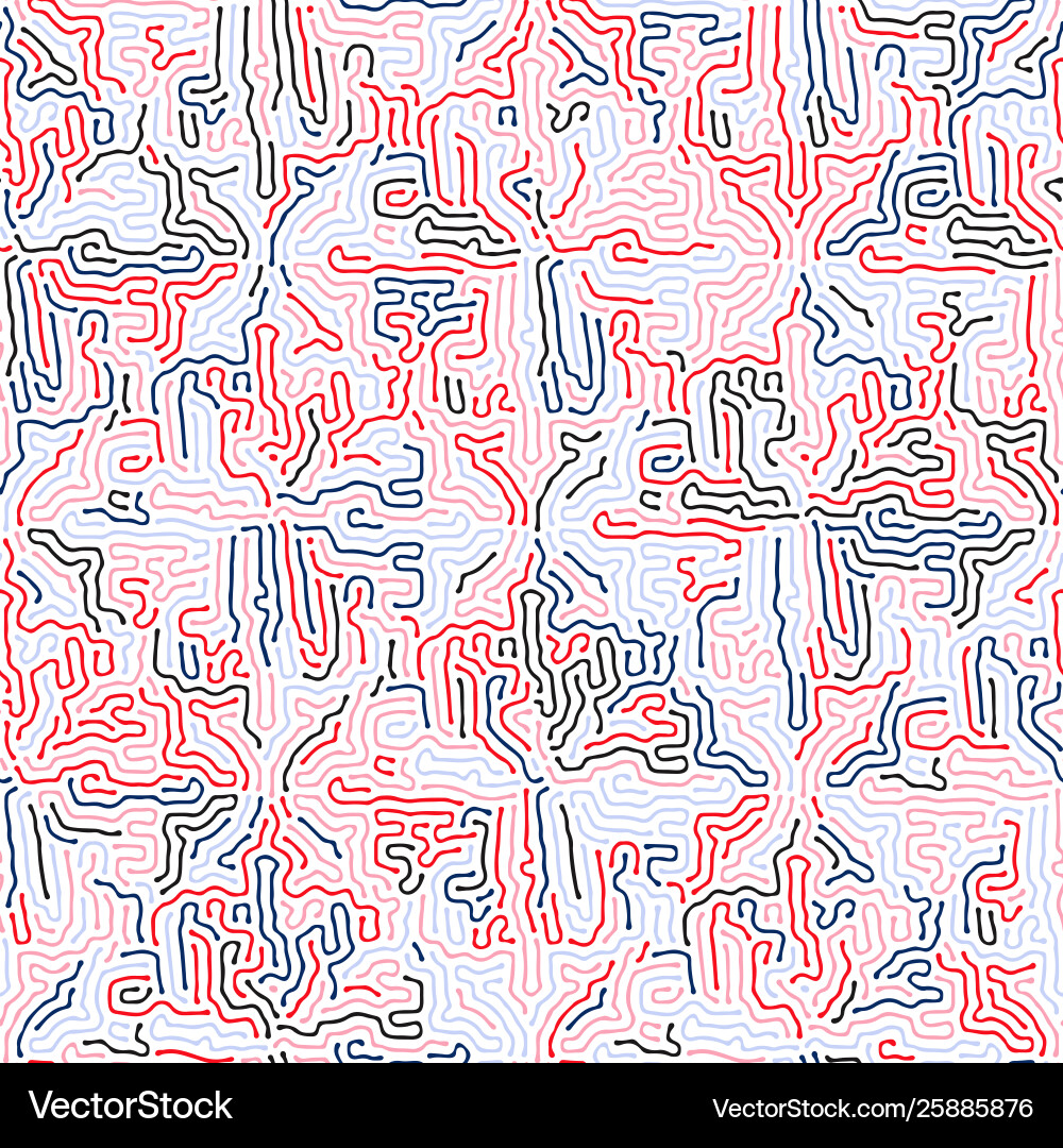 Diffusion Pattern - Organic Lines vector image