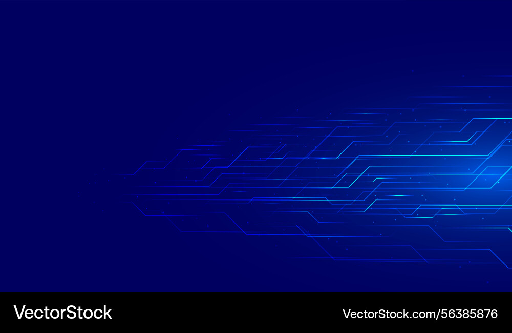 Futuristic and abstract digital tech circuit mesh vector image