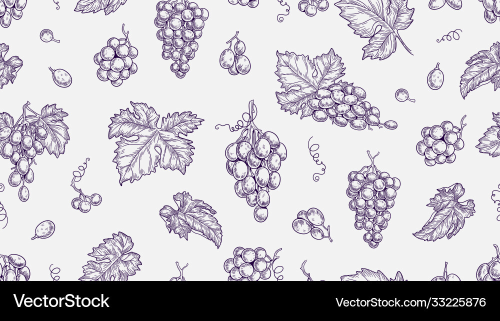 Grapevine Pattern - Seamless Texture vector image