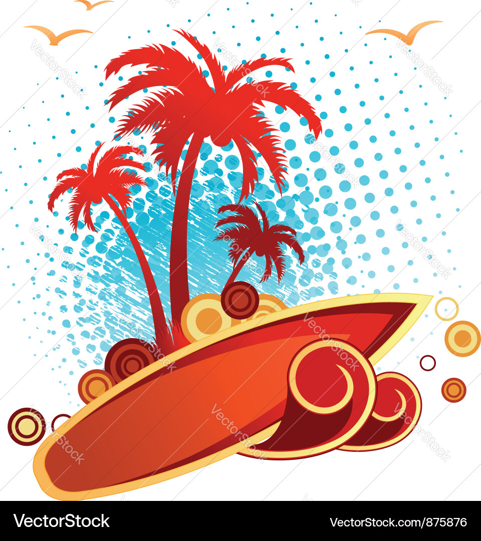 Tropical abstract background Royalty Free Vector Image