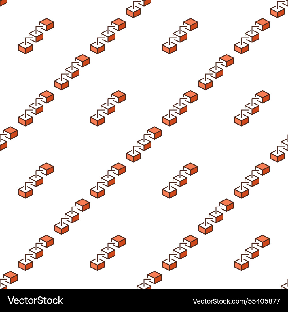 Block-chain blue seamless pattern or blockchain Block-chain blue seamless pattern or blockchain vector image