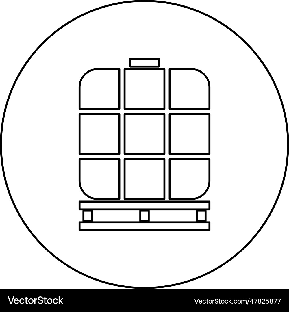 Ibc intermediate bulk container tank for liquids Ibc intermediate bulk container tank for liquids vector image