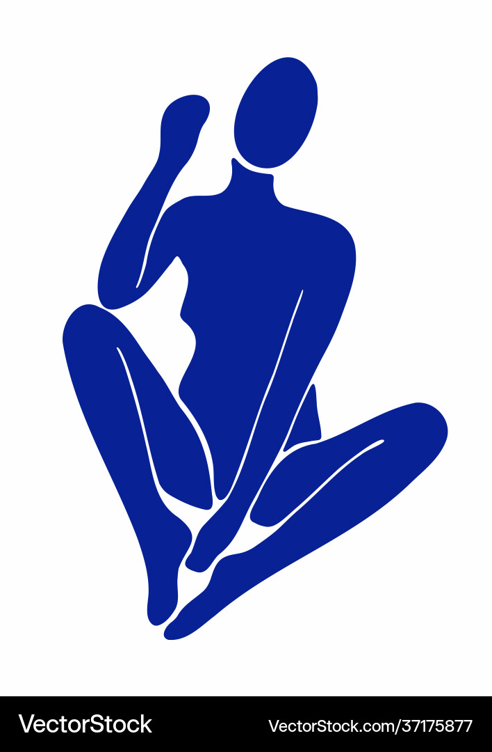 Matisse Frau silhouette poster menschliche Zeichnung Matisse Frau silhouette poster menschliche Zeichnung vektorbild