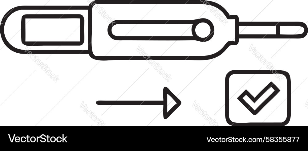 Screwdriver with Checkmark - Task Complete Vector Image