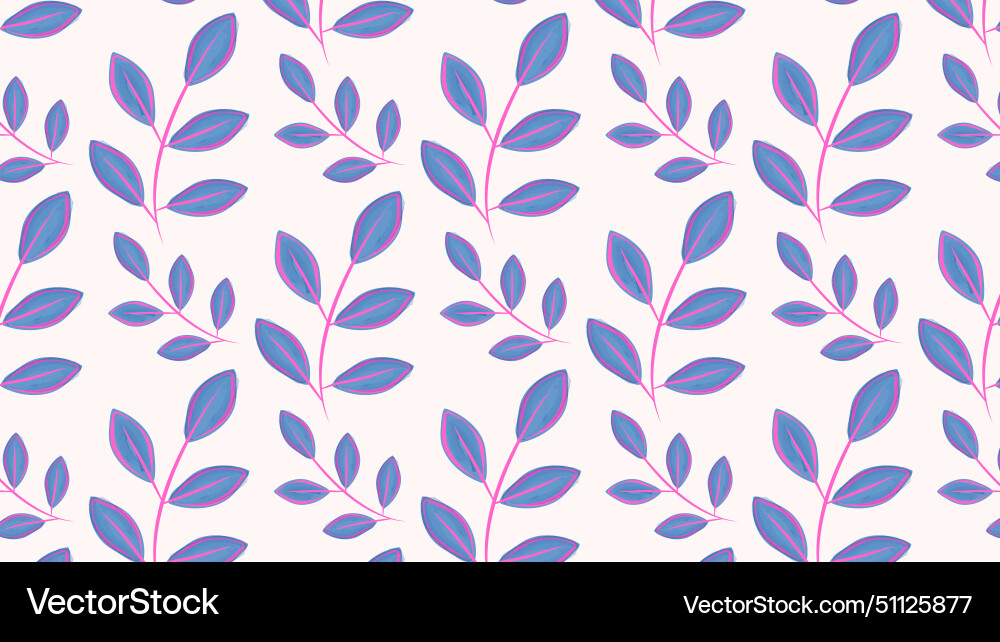 Seamless pattern with branches and leaves Seamless pattern with branches and leaves vector image