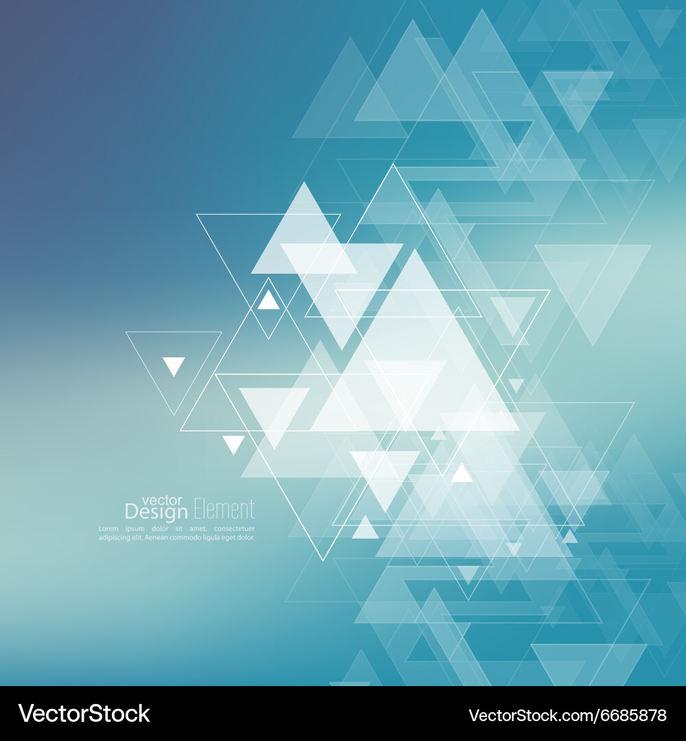 Abstract Geometric Triangle Background vector image