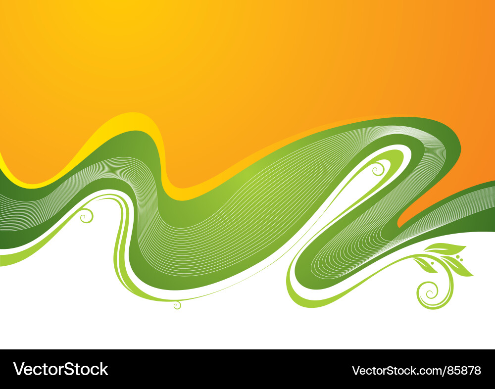 Flowing Curves Background vector image