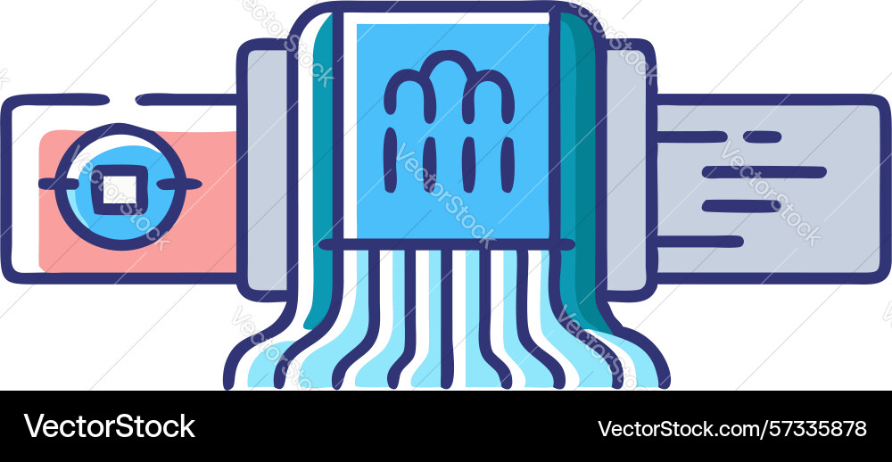 High-speed data stream through digital pipelines vector image