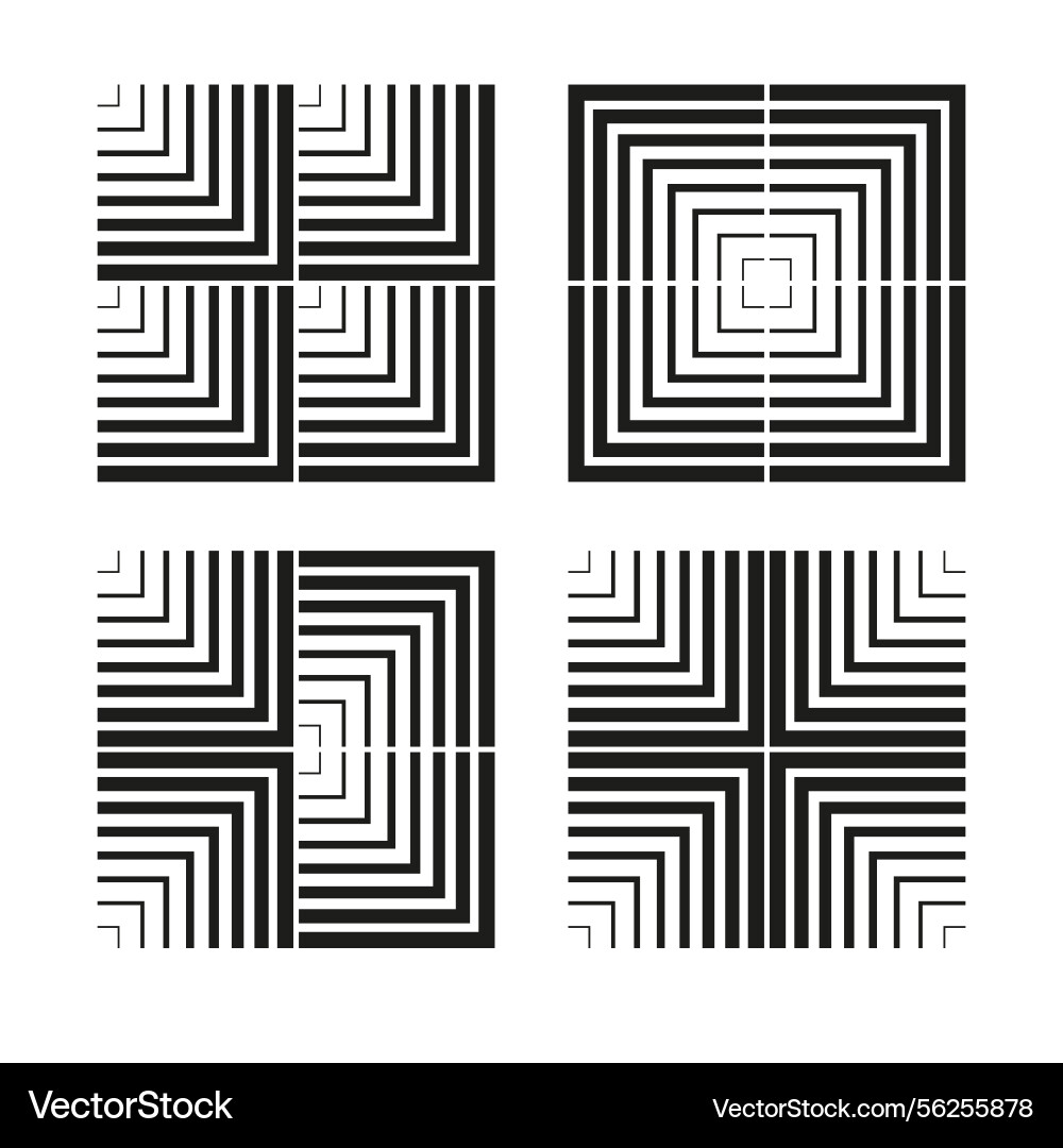 Square line pattern optical stripe abstract Square line pattern optical stripe abstract vector image