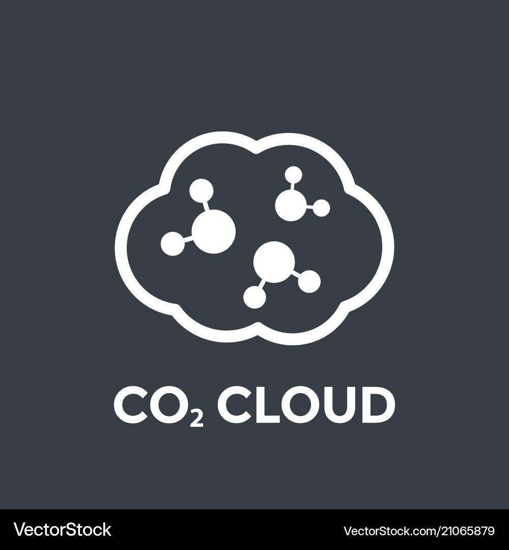 Co2 Cloud Co2 Cloud vektorbild