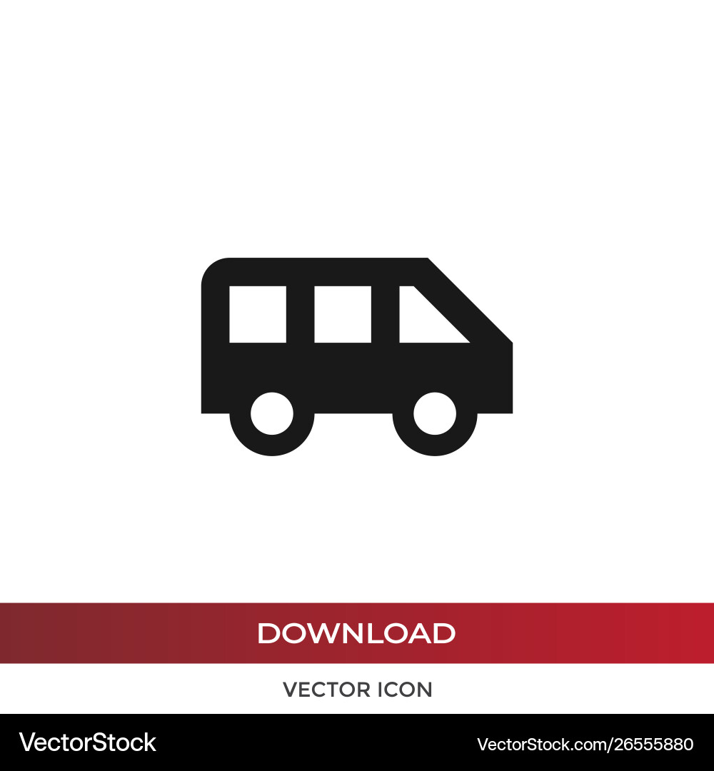 Bus icon vector image