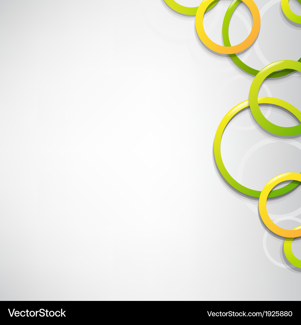 Dynamic background with circles vector image