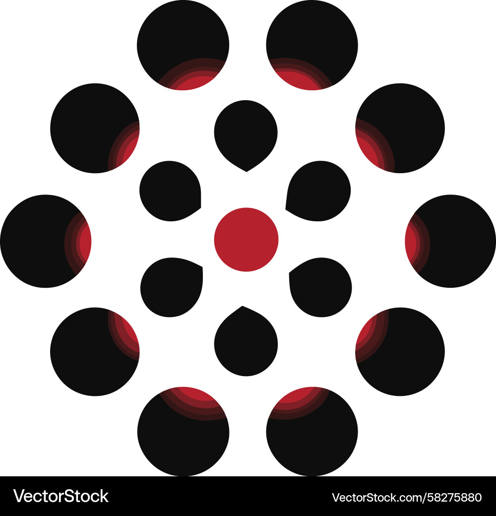 Dynamic Circle Pattern Vector Image