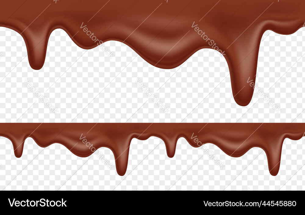 Melted Chocolate Drip Pattern vector image