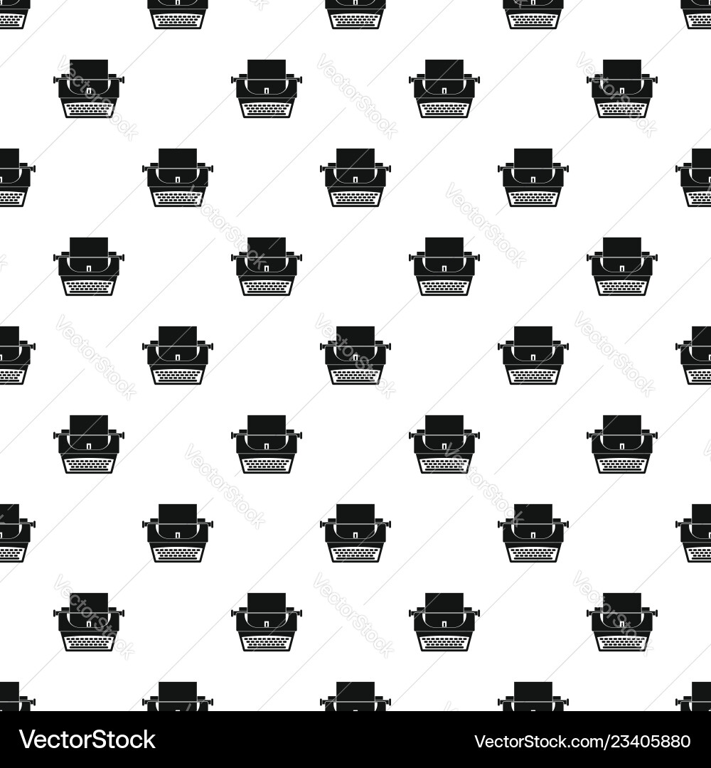 Soviet typewriter pattern seamless Vector Image