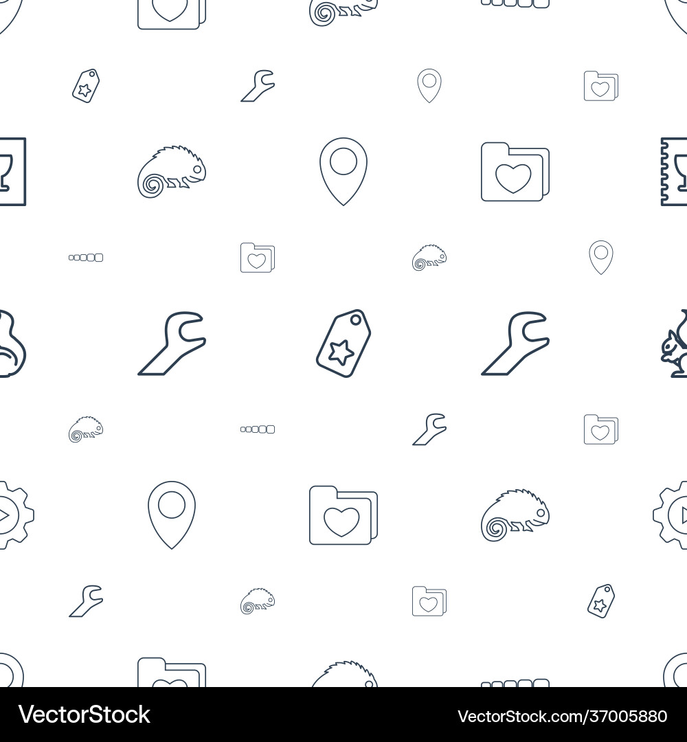 Template icons pattern seamless white background Vector Image