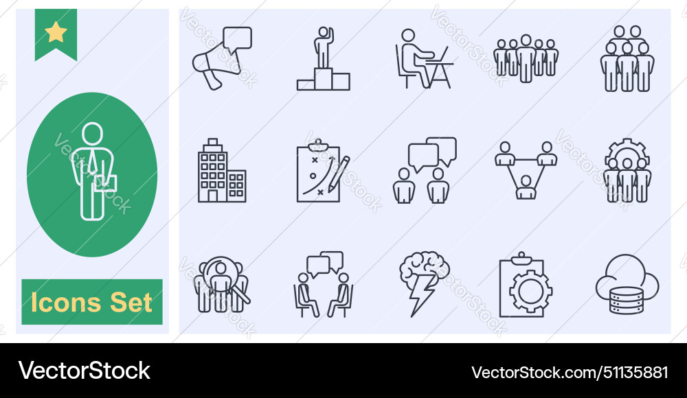 Business process team work and human resource Business process team work and human resource vector image