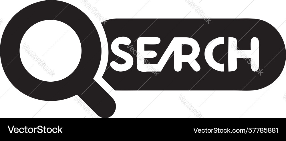 Clear search button actionable query design vector image