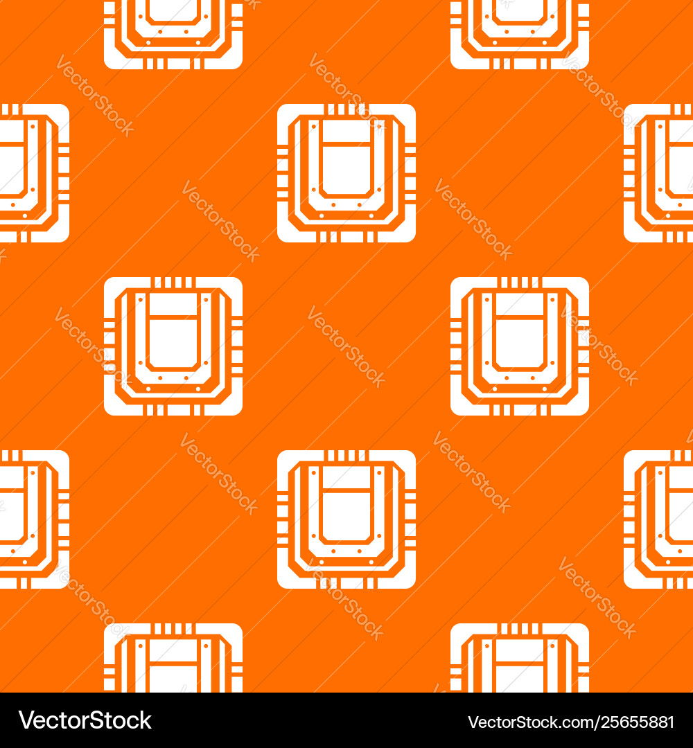 Modern microchip pattern orange Modern microchip pattern orange vector image