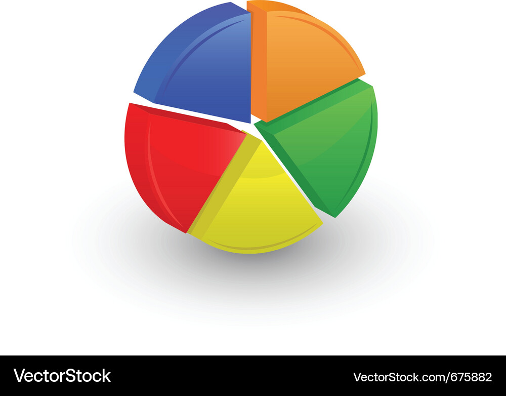 3d graph Vector Image