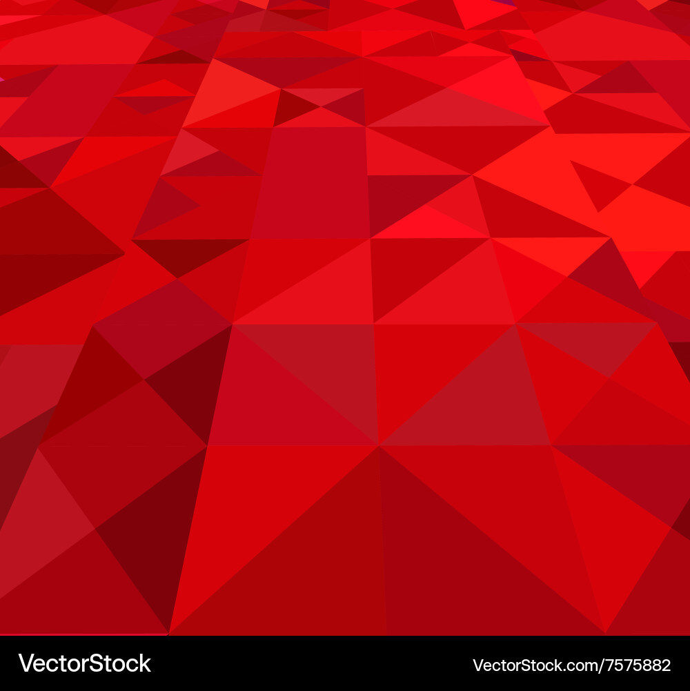Geometric Red Triangle Pattern Vector Image