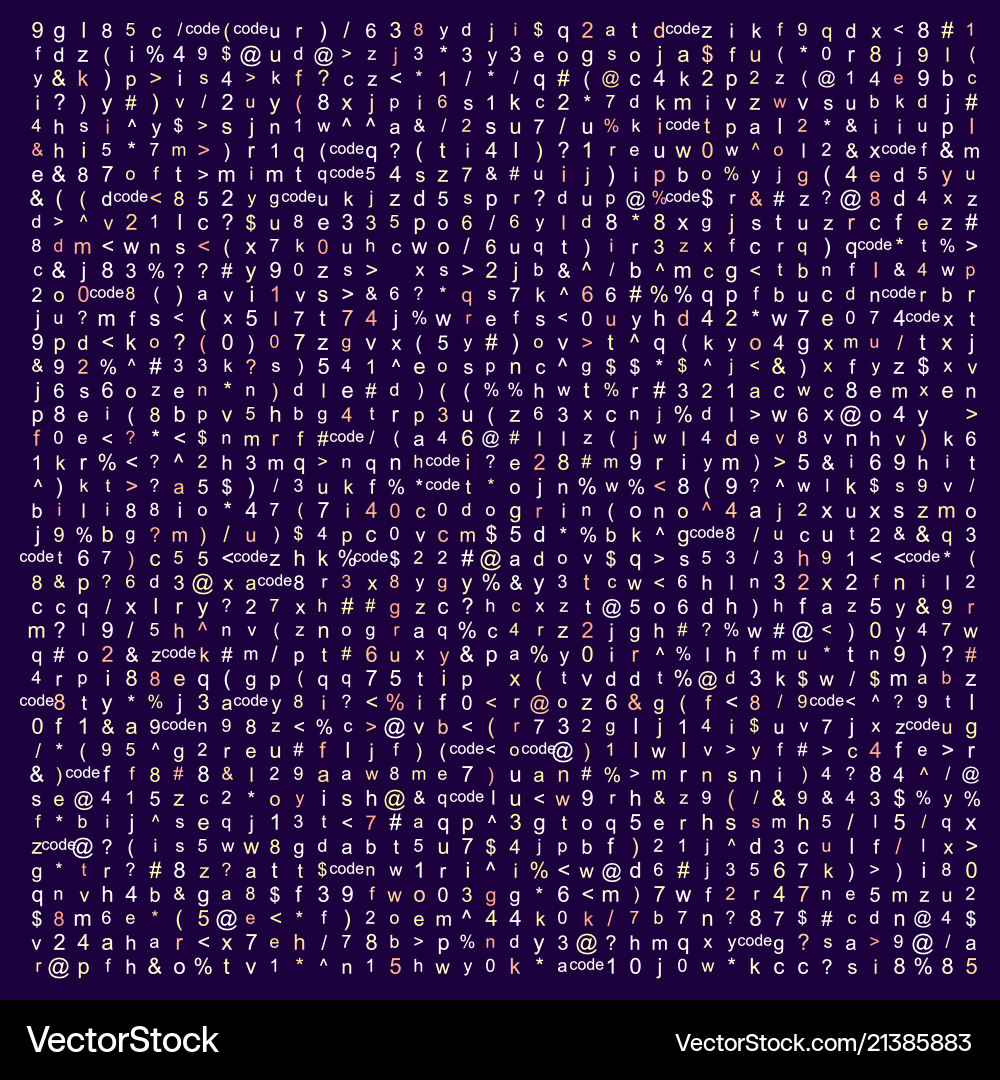 Abstract coding composition Vector Image