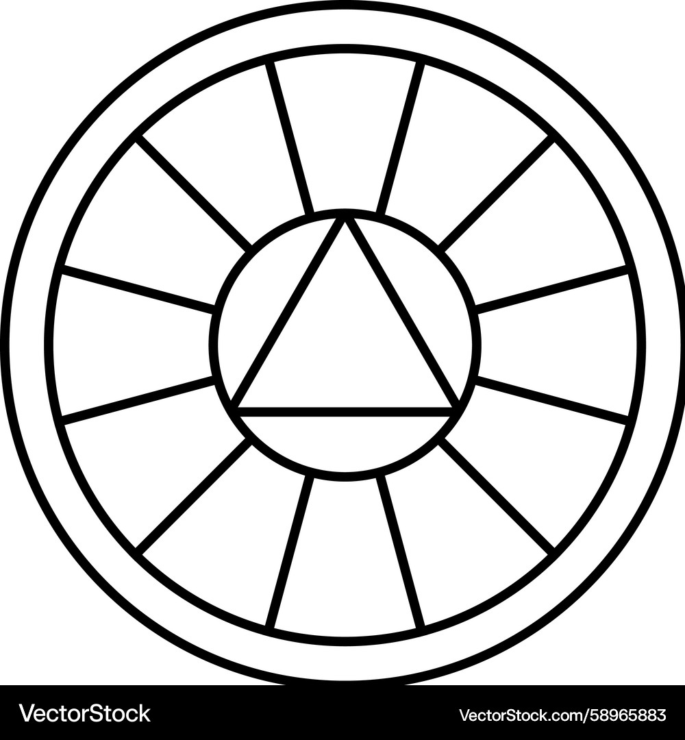Multi color option line icon Vector Image