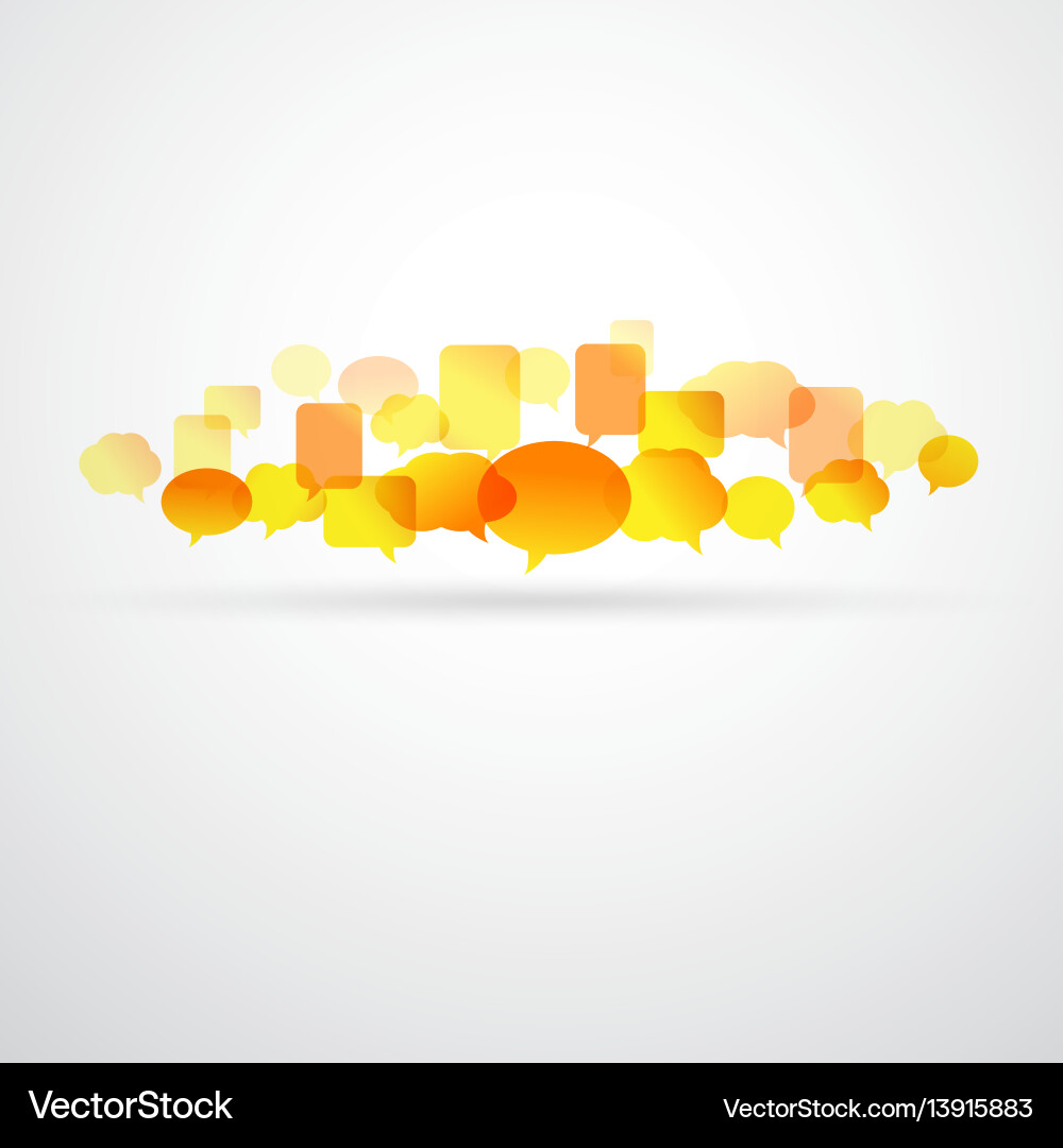 Speech bubble network background Speech bubble network background vector image