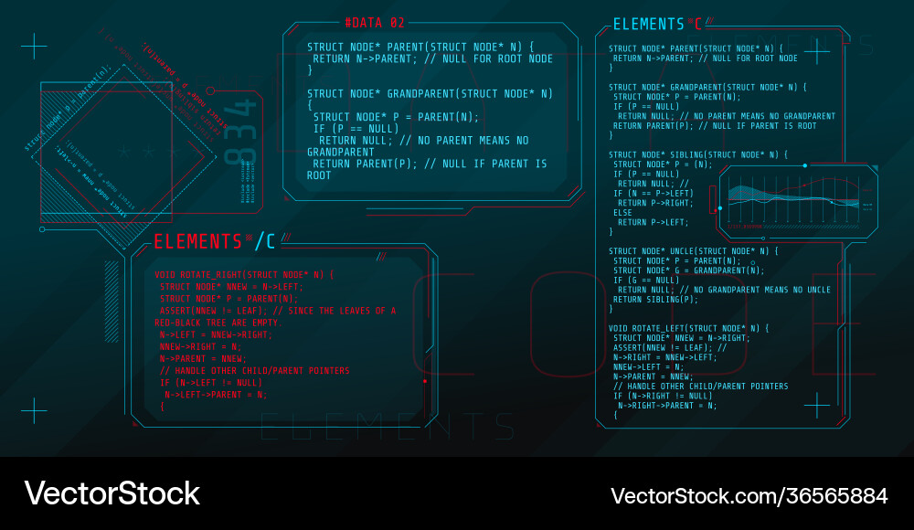 Hud Schnittstellenelemente mit Teilcode c Hud Schnittstellenelemente mit Teilcode c vektorbild