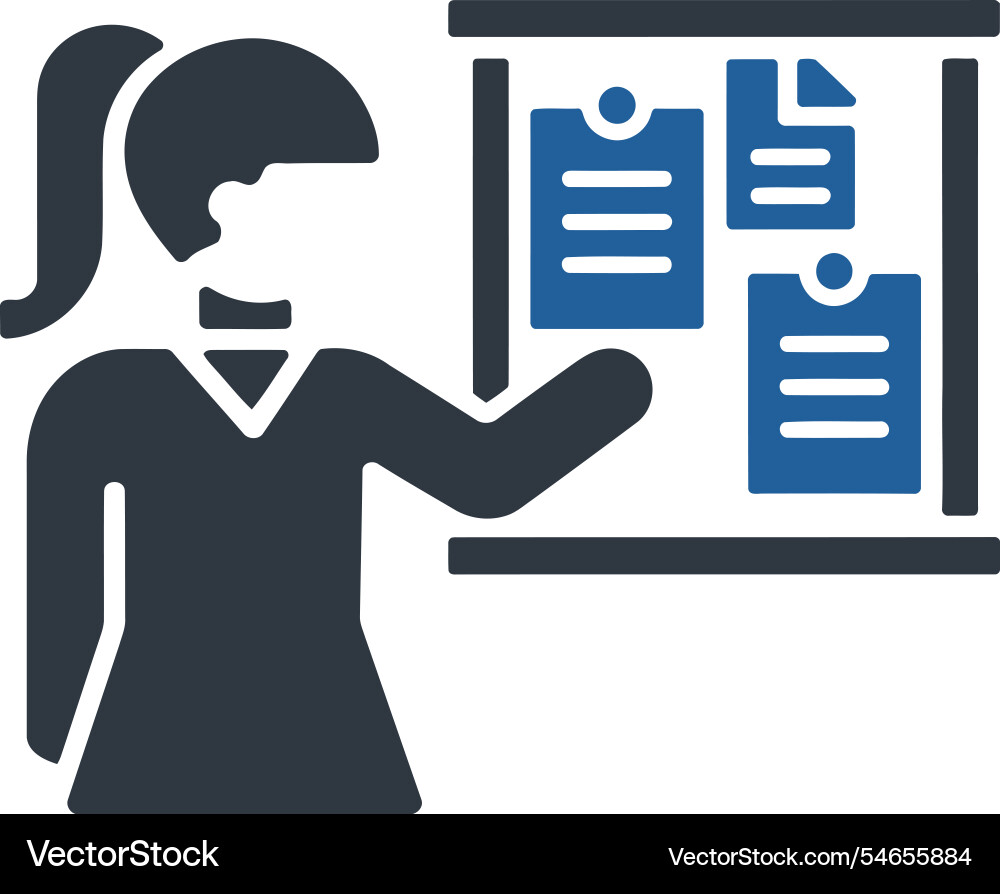 Presentation display icon Vector Image