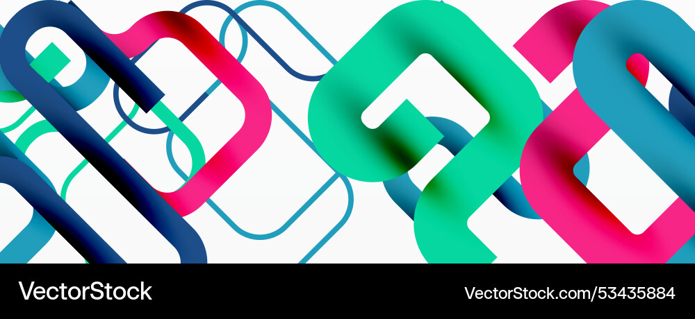 Wave lines minimal abstract background vector image