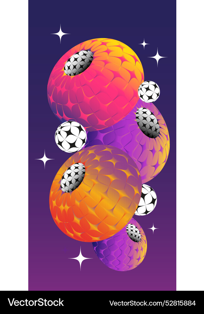 Y2k style abstract background design with strange Vector Image