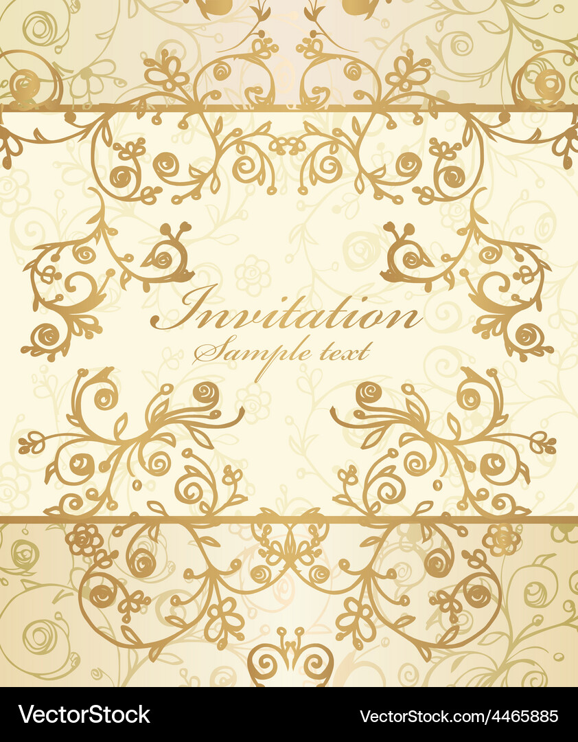 Frame and ornate pattern Vector Image