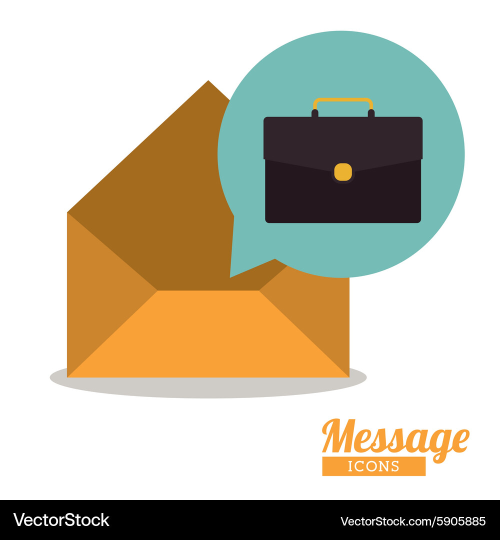 Message design Vector Image