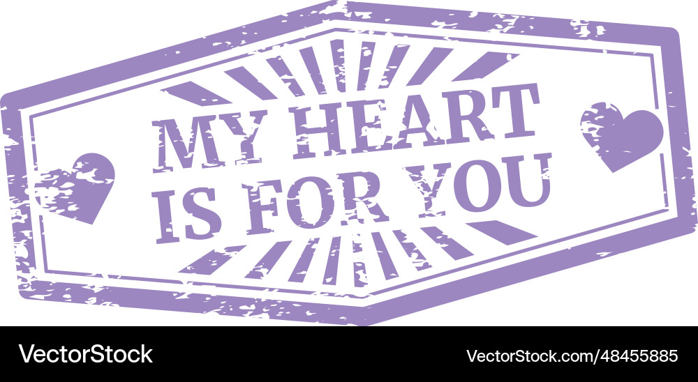 Romantic postal stamp vintage love mail label Romantic postal stamp vintage love mail label vector image