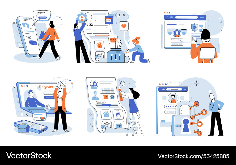 User authorization access to sensitive data User authorization access to sensitive data vector image