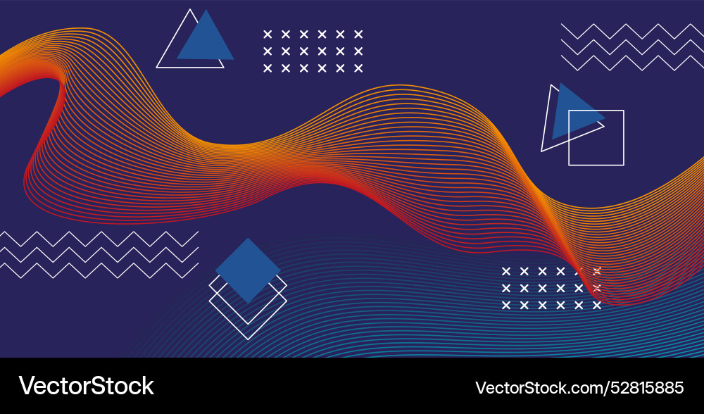 Y2k style abstract background design with strange Vector Image