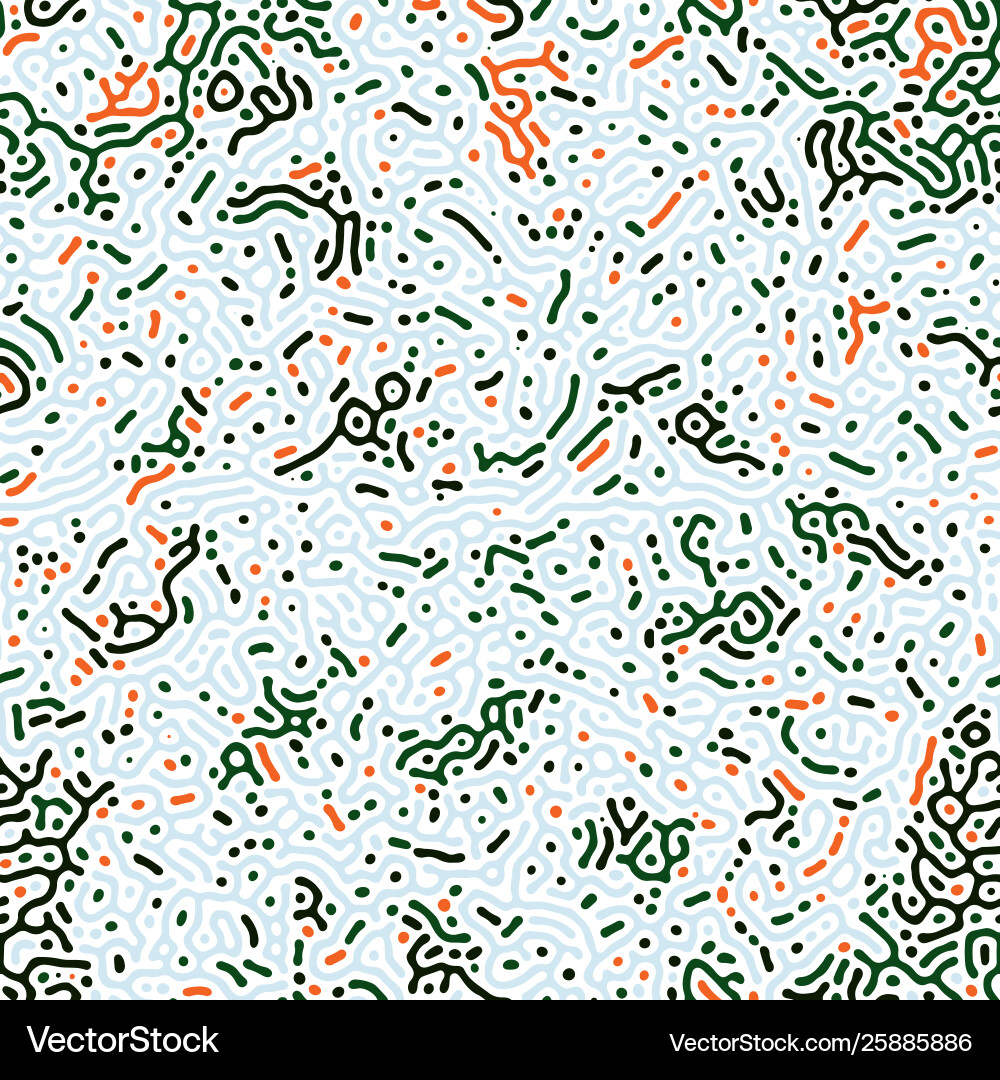 Diffusion reaction seamless pattern black Diffusion reaction seamless pattern black vector image