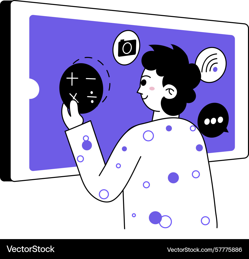 Setting apps Vector Image