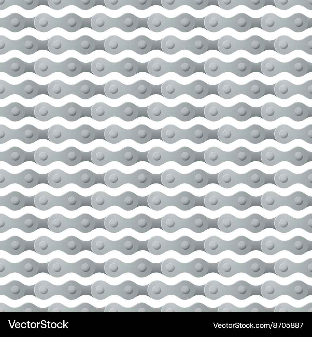 Bicycle Chain Seamless Pattern vector image