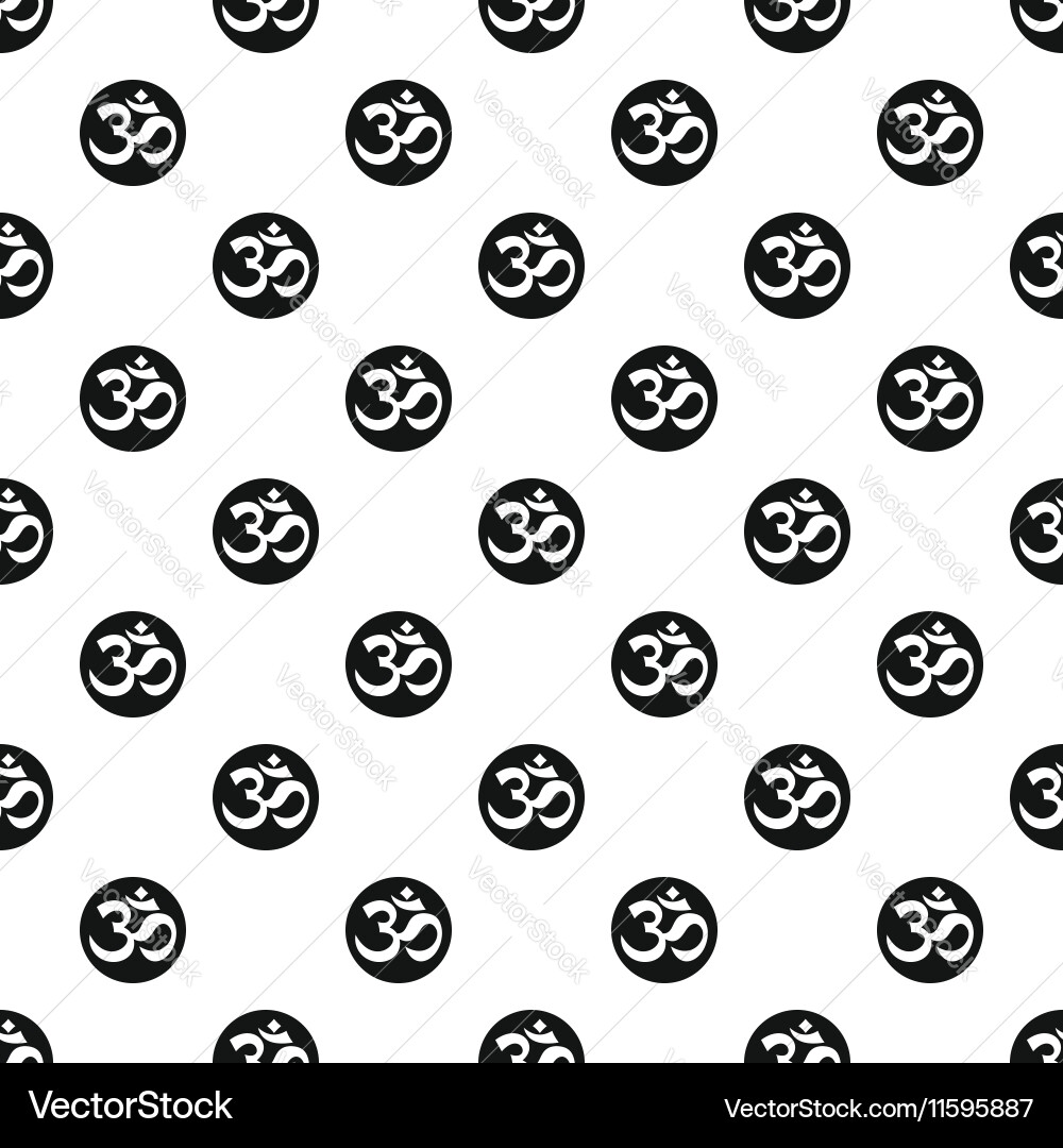 Ohm symbol pattern simple style Vector Image