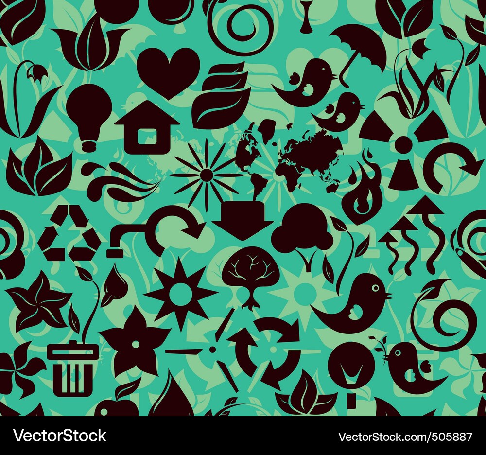 Recycle pattern Vector Image