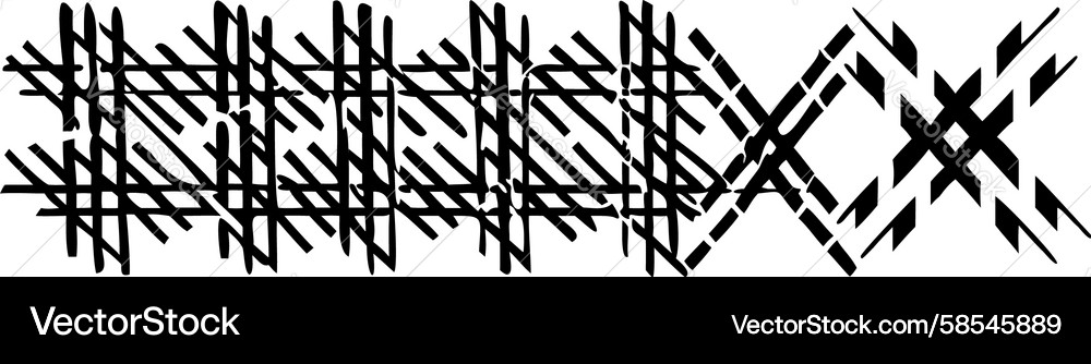 Dashed Line Fragmented Pattern Vector Image