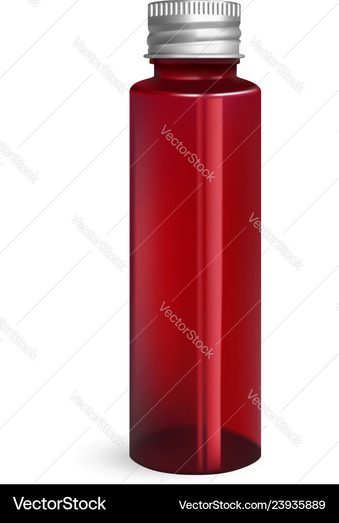 Rote Tonerglas isoliert auf weißem Hintergrund Haut Rote Tonerglas isoliert auf weißem Hintergrund Haut vektorbild